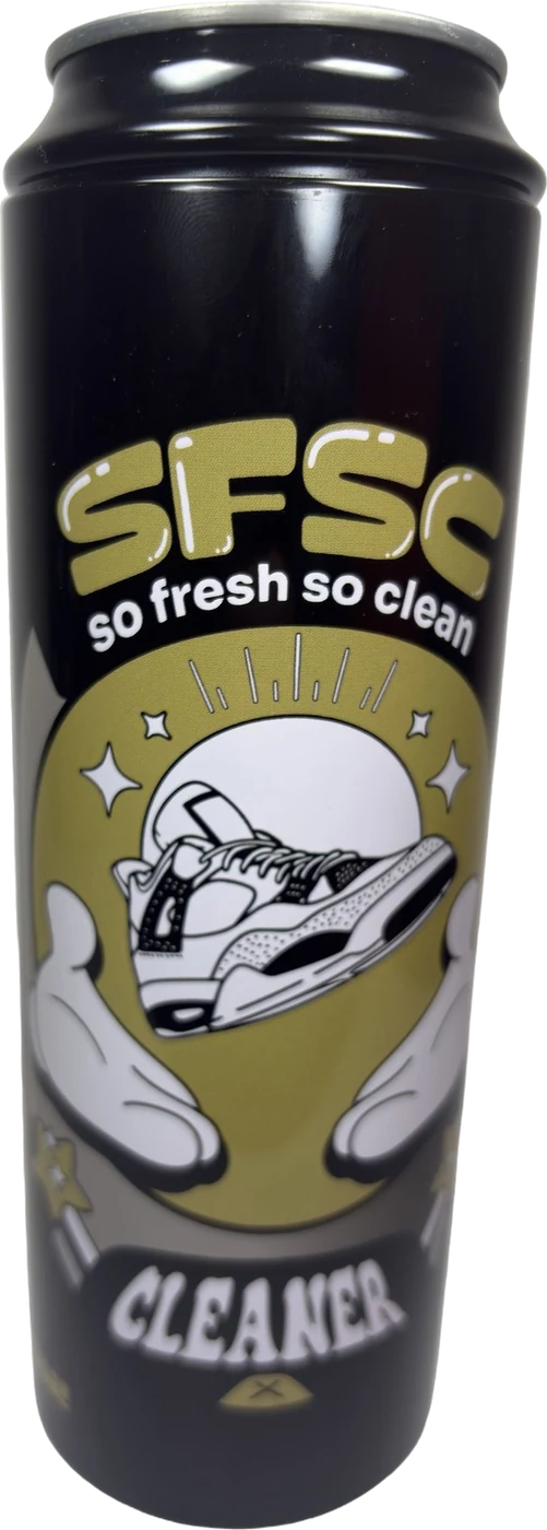 Lata metálica del pack SFSC de limpieza de zapatillas